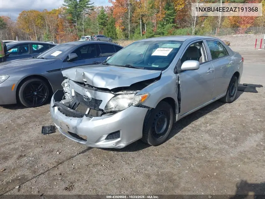 1NXBU4EE2AZ191368 2010 Toyota Corolla Le