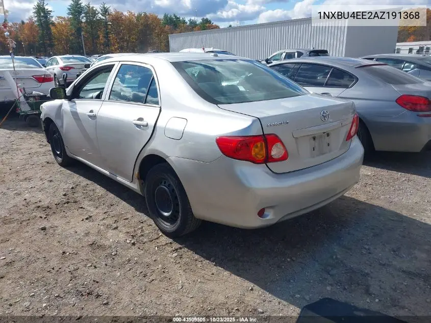 1NXBU4EE2AZ191368 2010 Toyota Corolla Le