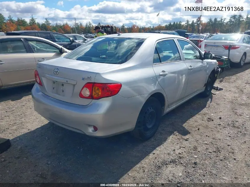 1NXBU4EE2AZ191368 2010 Toyota Corolla Le