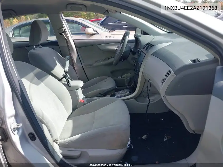 1NXBU4EE2AZ191368 2010 Toyota Corolla Le