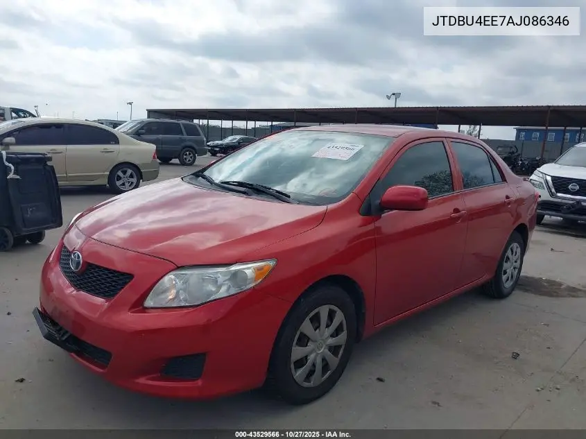 JTDBU4EE7AJ086346 2010 Toyota Corolla Le