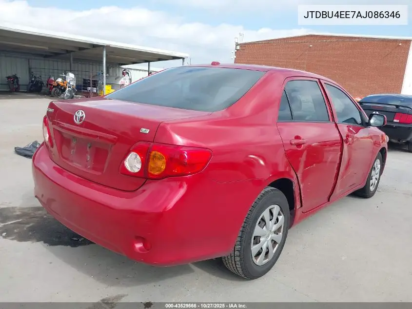 JTDBU4EE7AJ086346 2010 Toyota Corolla Le