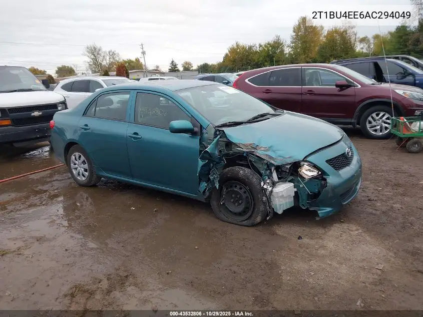2T1BU4EE6AC294049 2010 Toyota Corolla Le