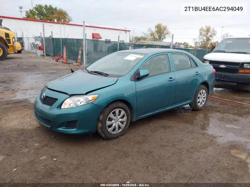 2T1BU4EE6AC294049 2010 Toyota Corolla Le