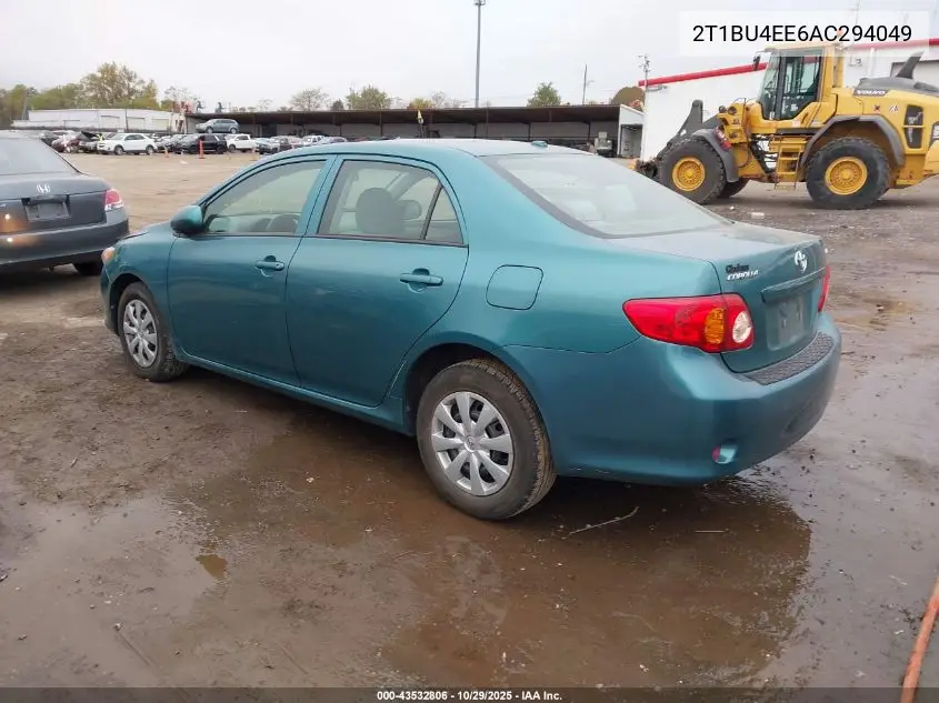 2T1BU4EE6AC294049 2010 Toyota Corolla Le