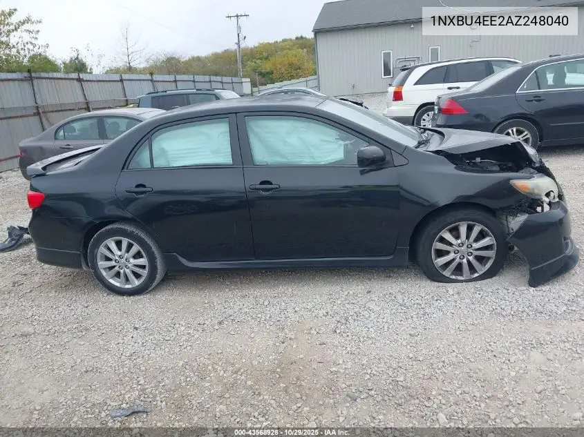 1NXBU4EE2AZ248040 2010 Toyota Corolla S