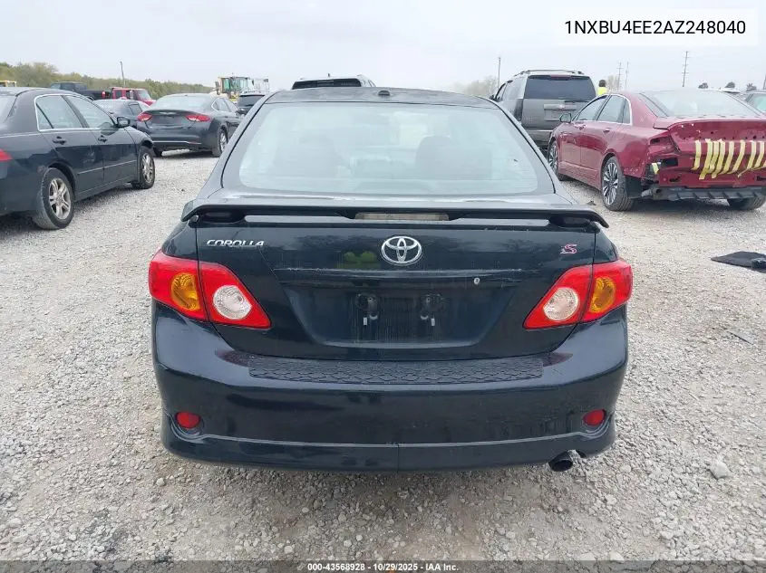 1NXBU4EE2AZ248040 2010 Toyota Corolla S