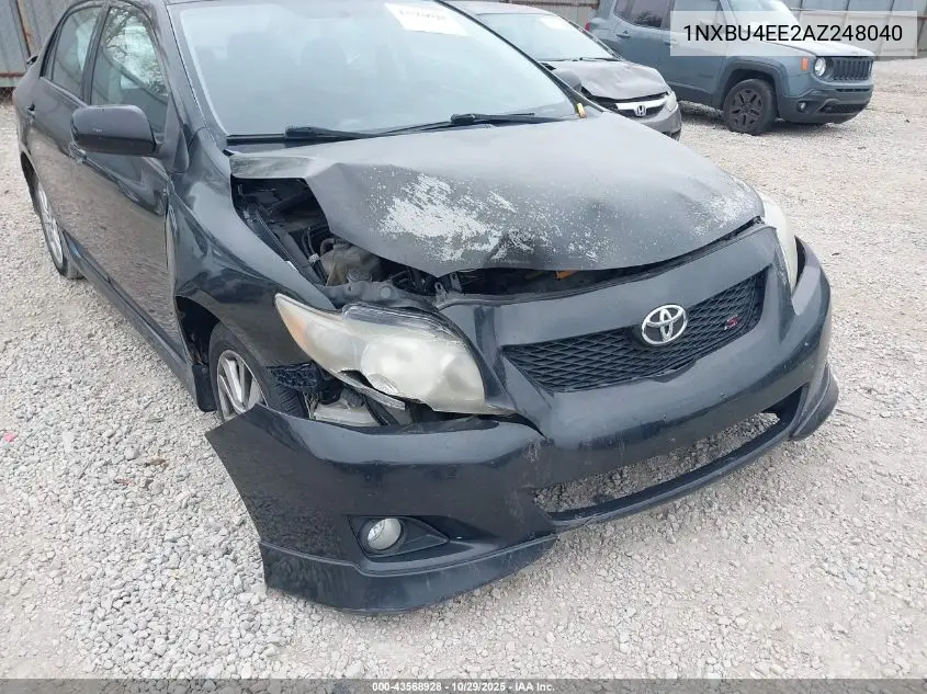 1NXBU4EE2AZ248040 2010 Toyota Corolla S