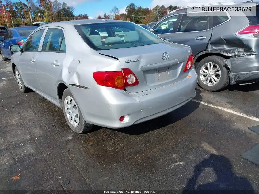 2T1BU4EE8AC533679 2010 Toyota Corolla Le