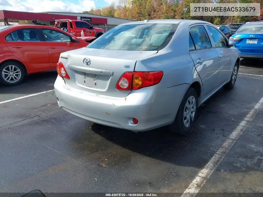 2T1BU4EE8AC533679 2010 Toyota Corolla Le