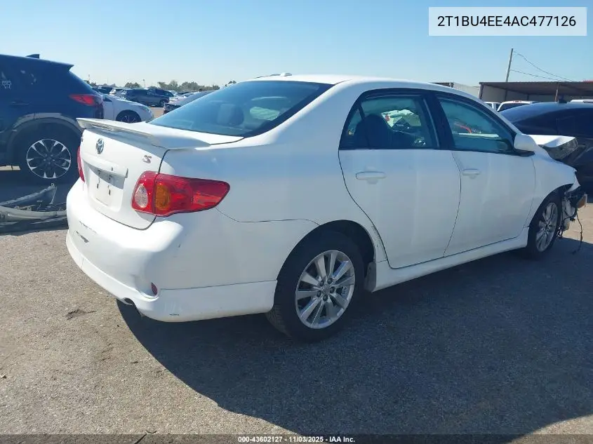 2T1BU4EE4AC477126 2010 Toyota Corolla S