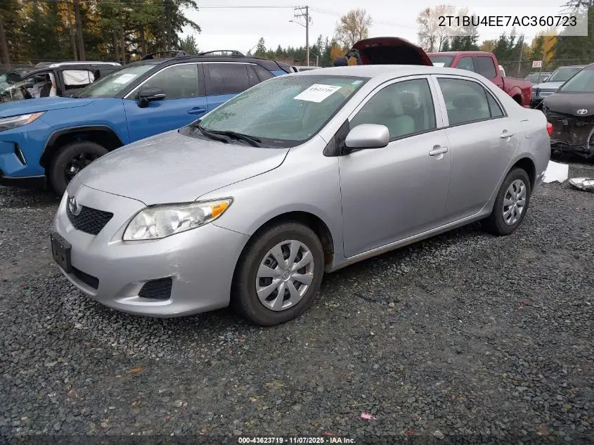 2T1BU4EE7AC360723 2010 Toyota Corolla Le