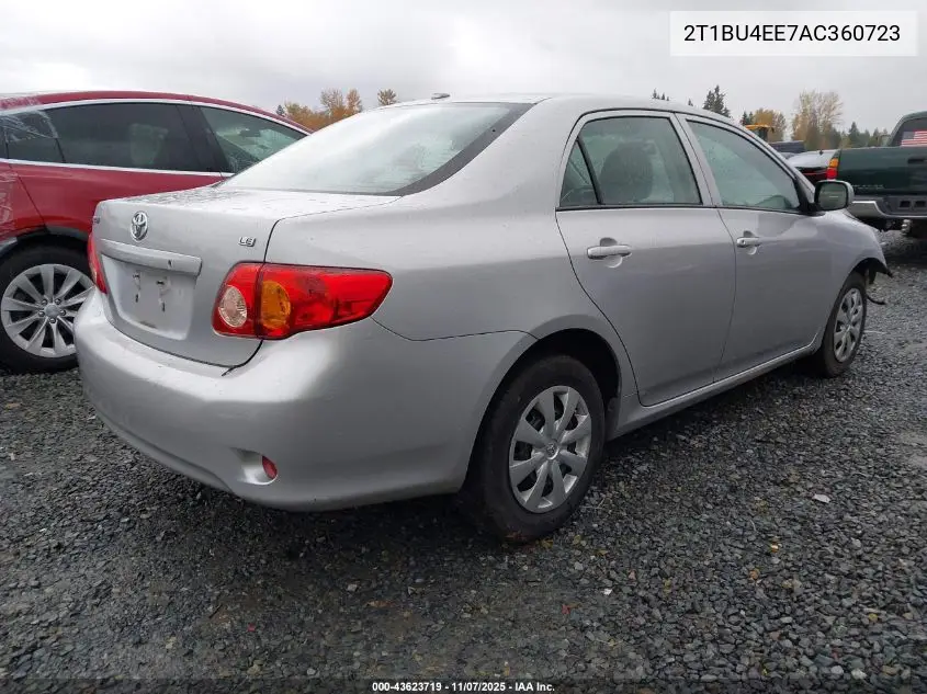 2T1BU4EE7AC360723 2010 Toyota Corolla Le