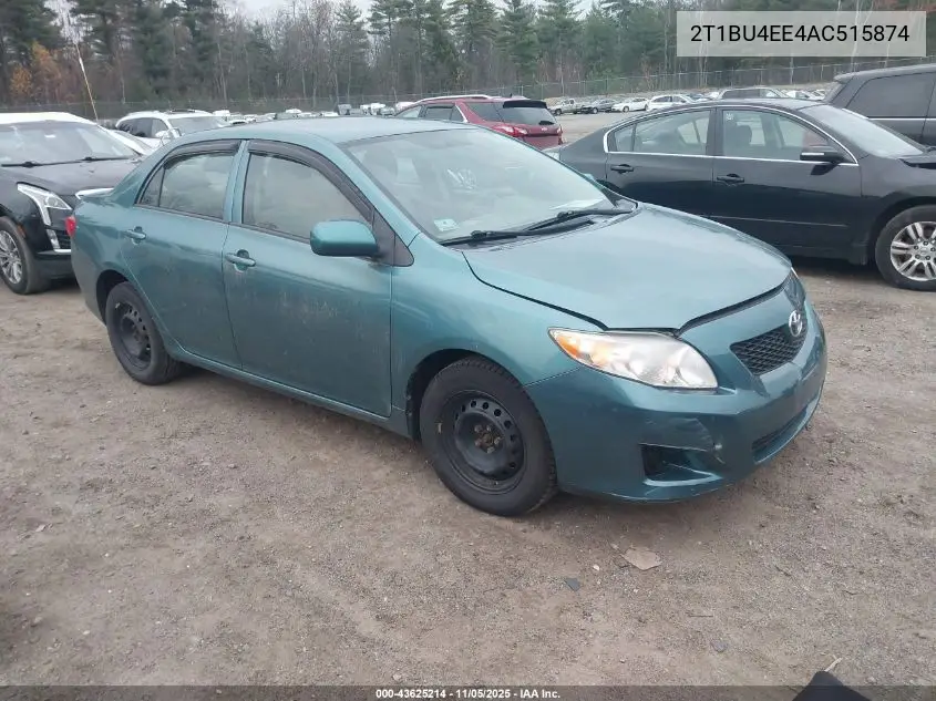 2T1BU4EE4AC515874 2010 Toyota Corolla Le