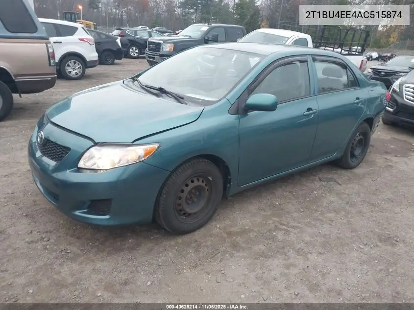 2T1BU4EE4AC515874 2010 Toyota Corolla Le