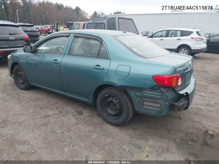 2T1BU4EE4AC515874 2010 Toyota Corolla Le