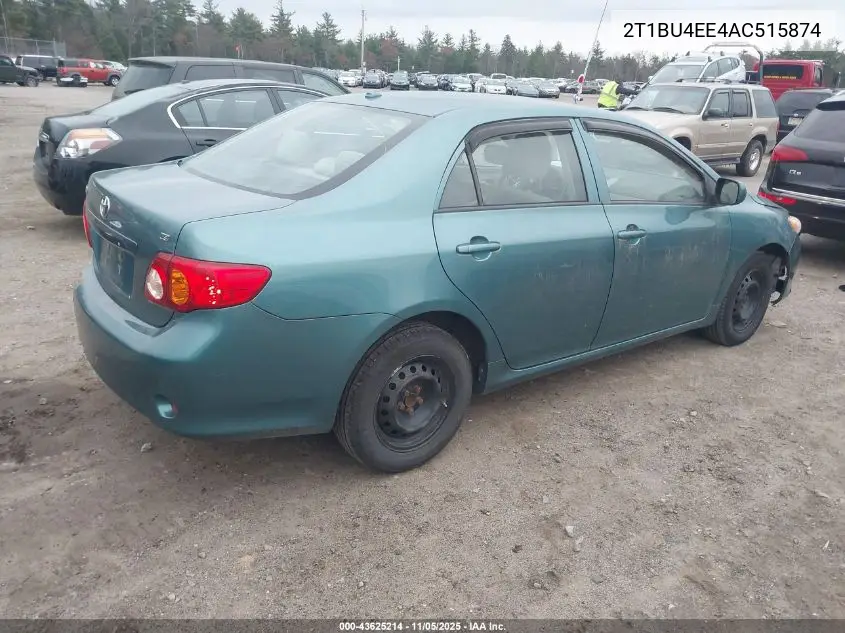 2T1BU4EE4AC515874 2010 Toyota Corolla Le