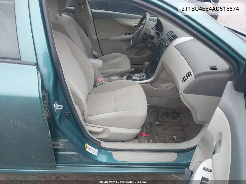 2T1BU4EE4AC515874 2010 Toyota Corolla Le