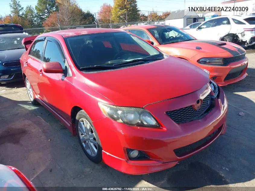 1NXBU4EE2AZ240309 2010 Toyota Corolla S