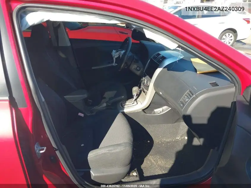 1NXBU4EE2AZ240309 2010 Toyota Corolla S