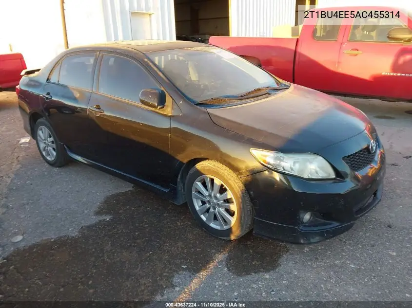 2T1BU4EE5AC455314 2010 Toyota Corolla S