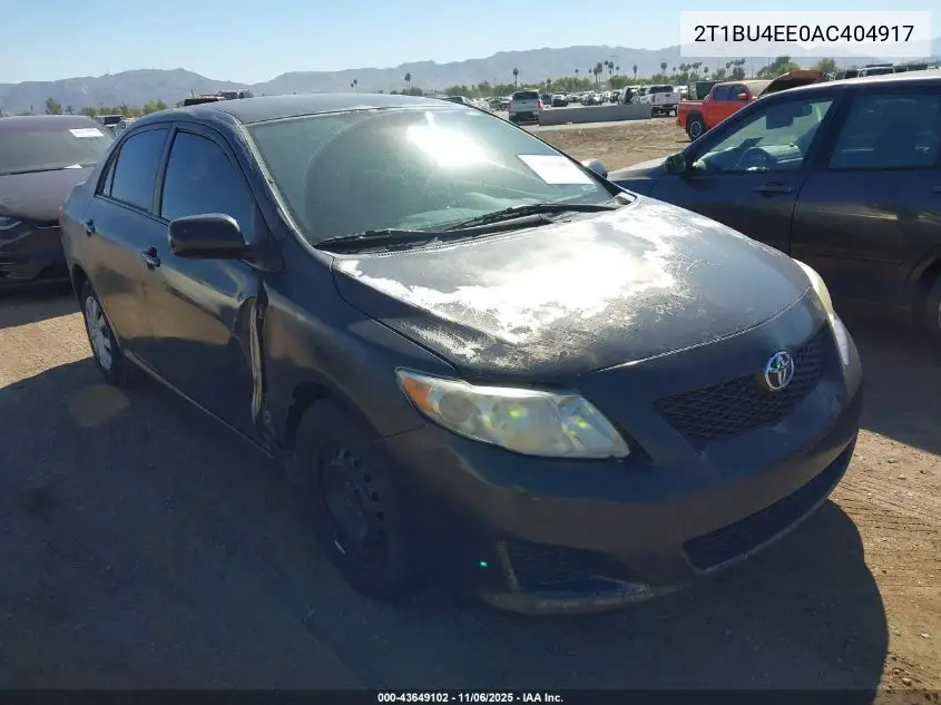 2T1BU4EE0AC404917 2010 Toyota Corolla Le