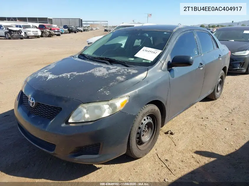 2T1BU4EE0AC404917 2010 Toyota Corolla Le