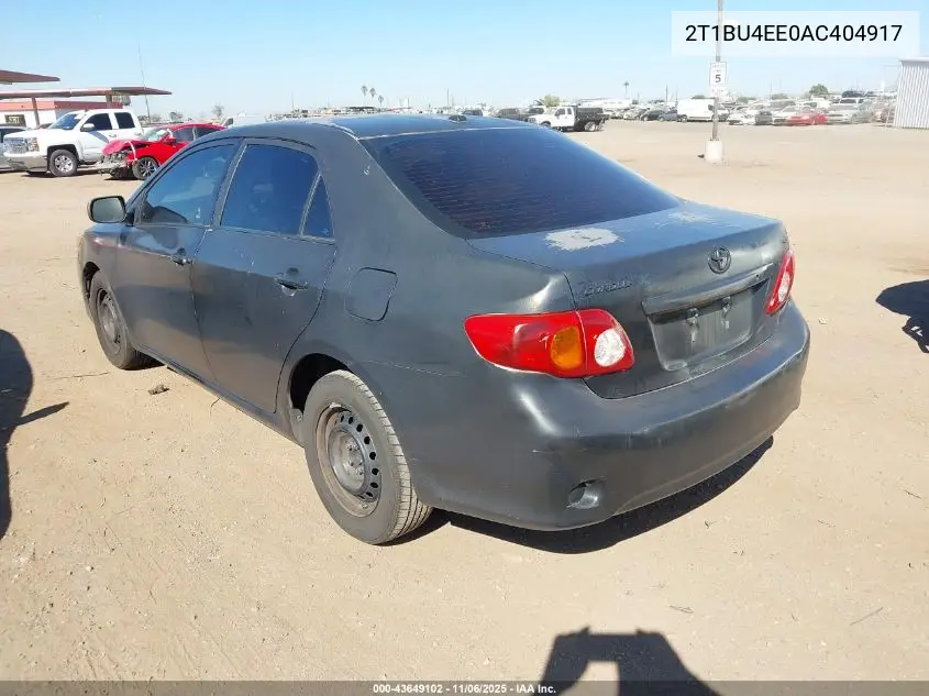 2T1BU4EE0AC404917 2010 Toyota Corolla Le
