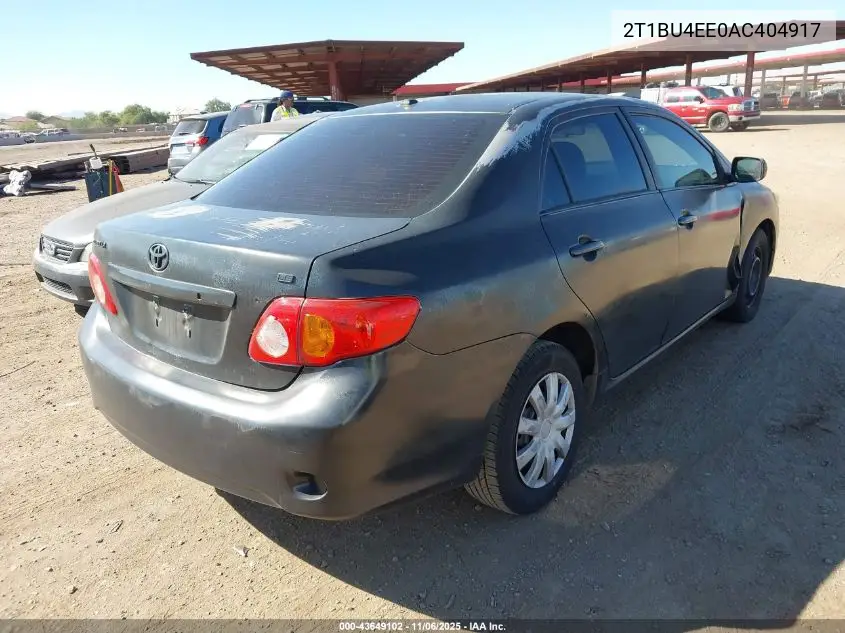 2T1BU4EE0AC404917 2010 Toyota Corolla Le
