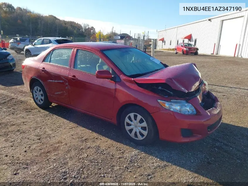 1NXBU4EE1AZ347190 2010 Toyota Corolla Le