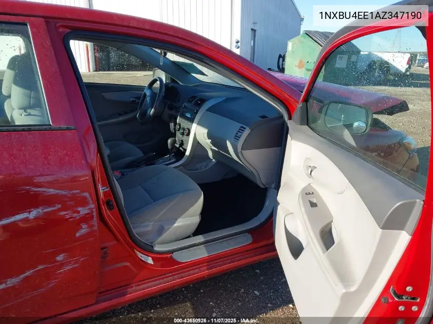 1NXBU4EE1AZ347190 2010 Toyota Corolla Le