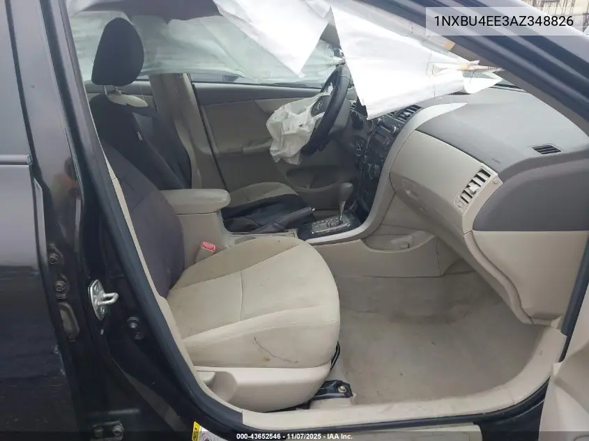 1NXBU4EE3AZ348826 2010 Toyota Corolla Le
