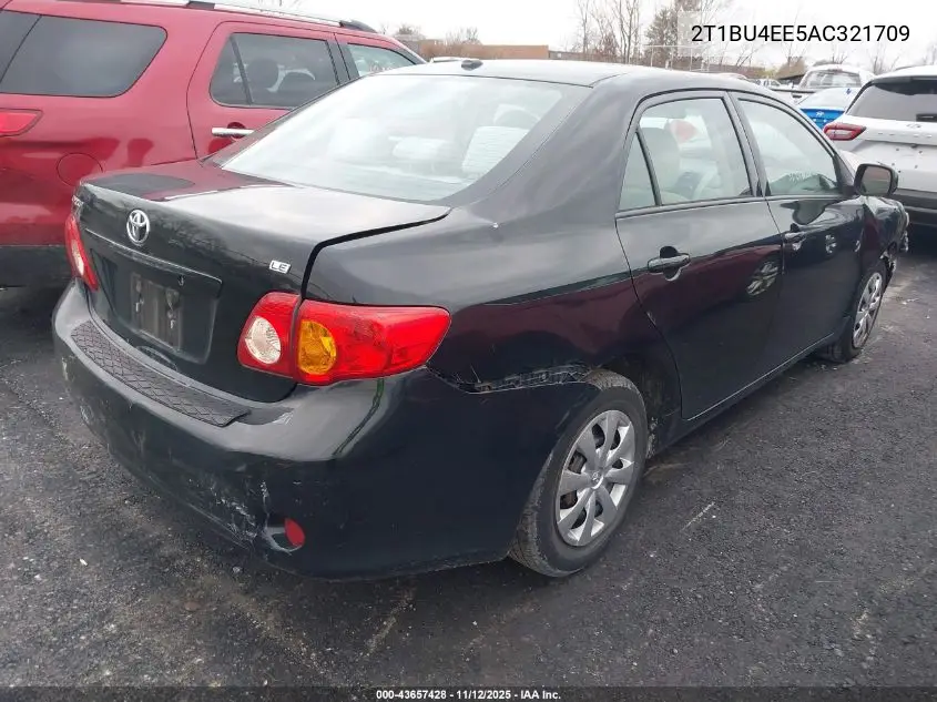 2T1BU4EE5AC321709 2010 Toyota Corolla Le