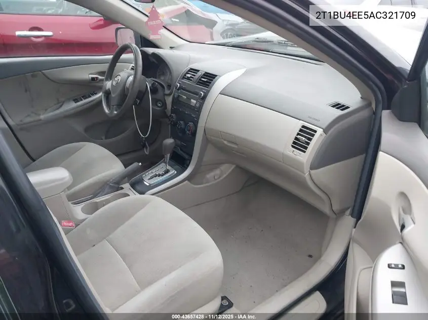 2T1BU4EE5AC321709 2010 Toyota Corolla Le