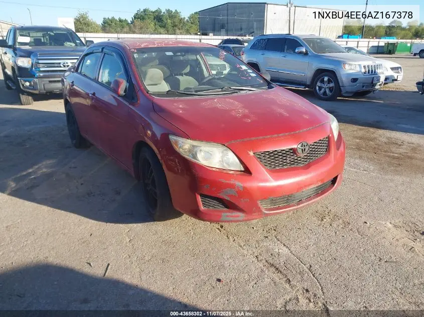 1NXBU4EE6AZ167378 2010 Toyota Corolla Le