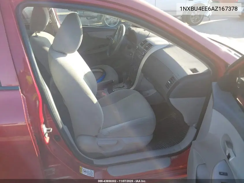 1NXBU4EE6AZ167378 2010 Toyota Corolla Le