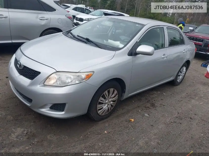 JTDBU4EE6AJ087536 2010 Toyota Corolla Le