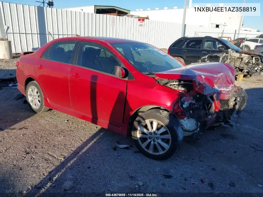 1NXBU4EE1AZ358819 2010 Toyota Corolla S