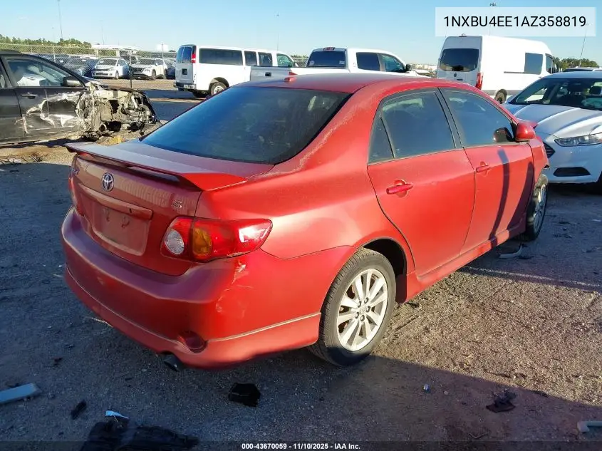 1NXBU4EE1AZ358819 2010 Toyota Corolla S
