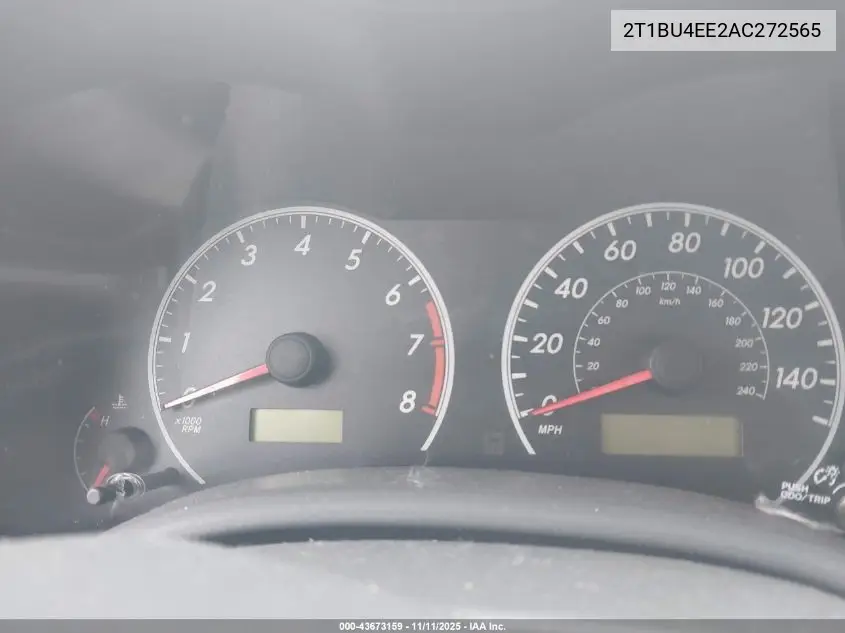 2T1BU4EE2AC272565 2010 Toyota Corolla Le