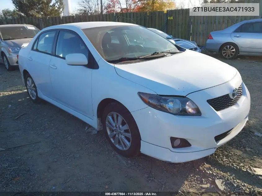 2T1BU4EE3AC471933 2010 Toyota Corolla S