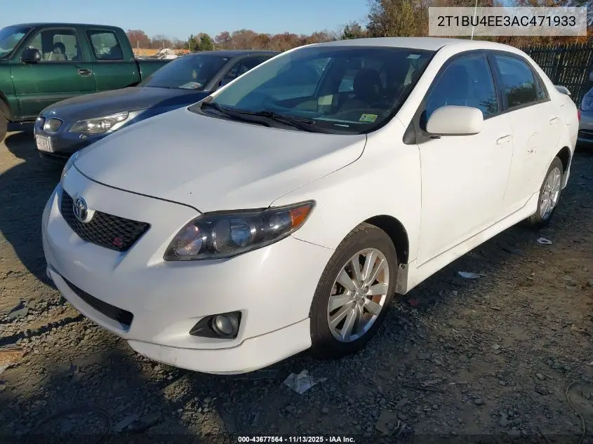2T1BU4EE3AC471933 2010 Toyota Corolla S
