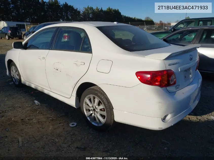 2T1BU4EE3AC471933 2010 Toyota Corolla S
