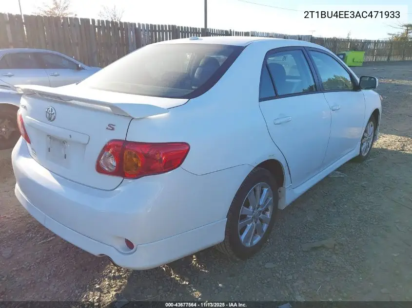 2T1BU4EE3AC471933 2010 Toyota Corolla S