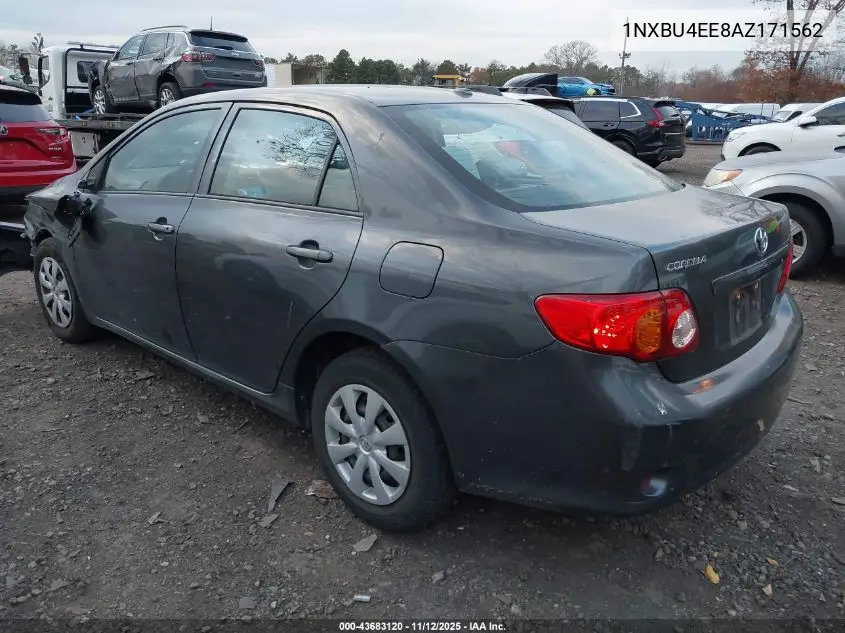 1NXBU4EE8AZ171562 2010 Toyota Corolla Le
