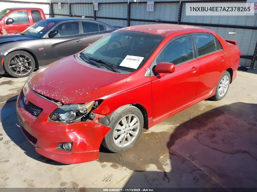 1NXBU4EE7AZ378265 2010 Toyota Corolla S