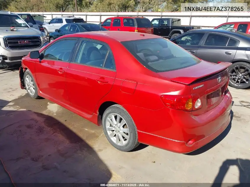 1NXBU4EE7AZ378265 2010 Toyota Corolla S