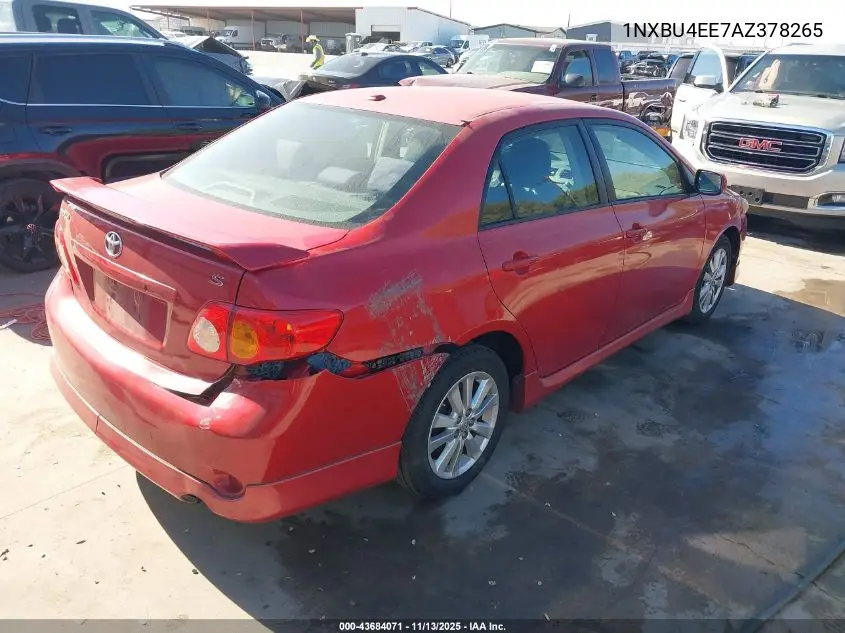 1NXBU4EE7AZ378265 2010 Toyota Corolla S