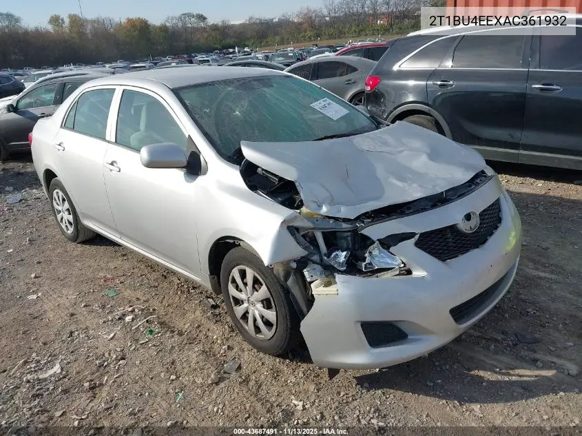 2T1BU4EEXAC361932 2010 Toyota Corolla Le