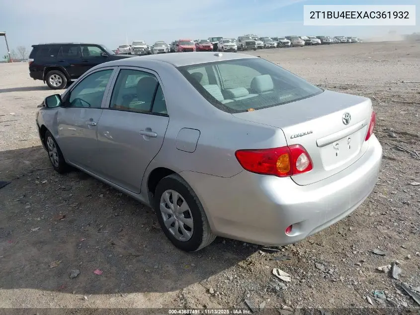 2T1BU4EEXAC361932 2010 Toyota Corolla Le